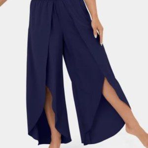 Halara navy flowy pants sz M